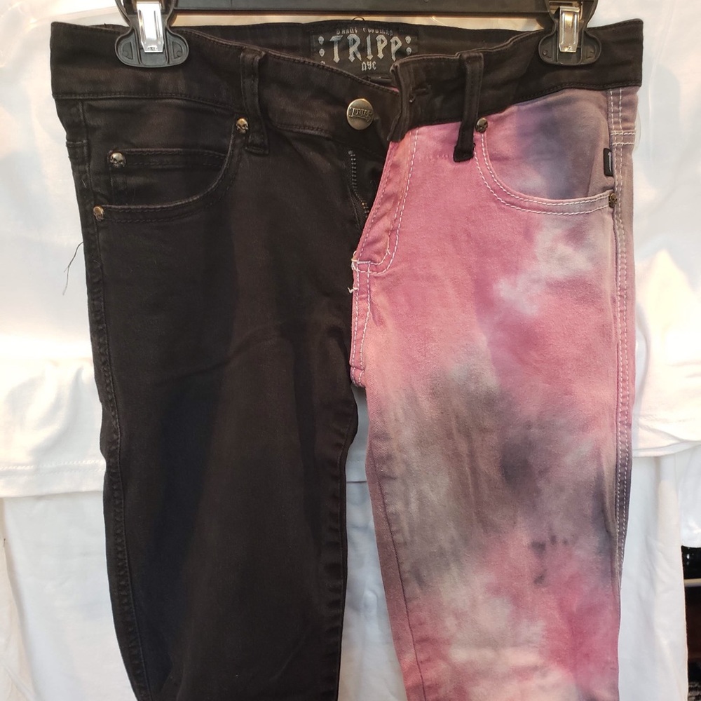 TRIPP hand dyed 2 tone jeans